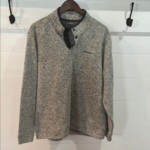 Eddie Bauer Men's Heathered Gray Crewneck Sweater